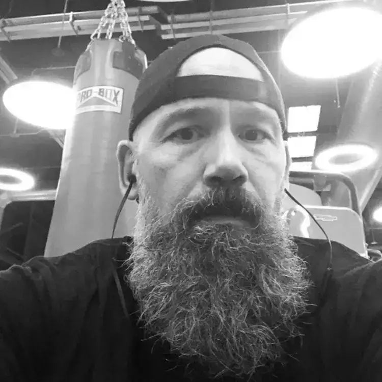 Beard in gym