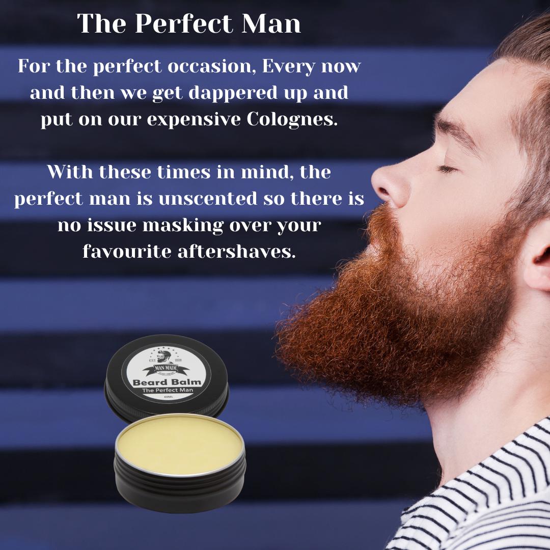 The Perfect Man Beard Balm (60ml Unscented)