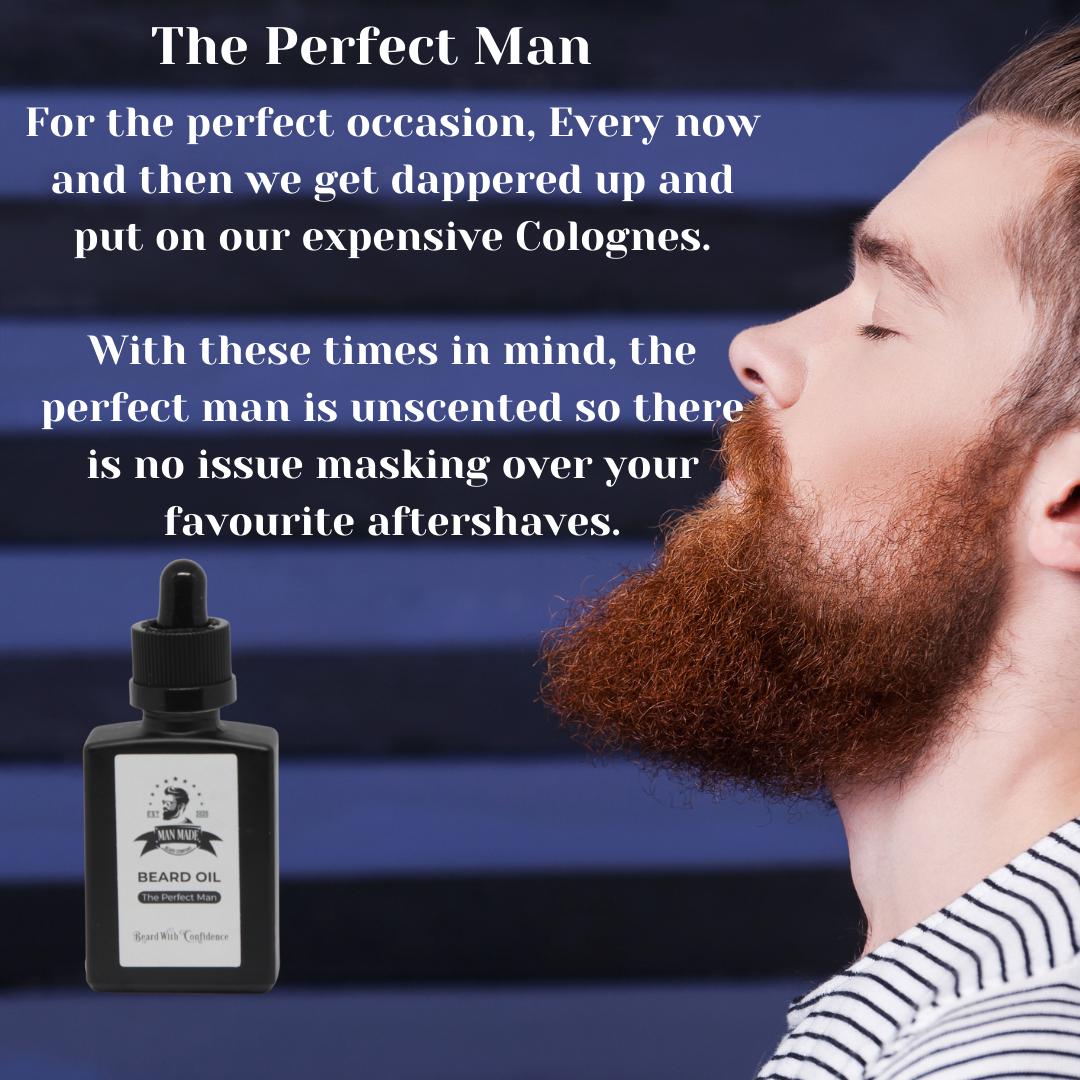 The Perfect Man Beard Oil (30ml Unscented)