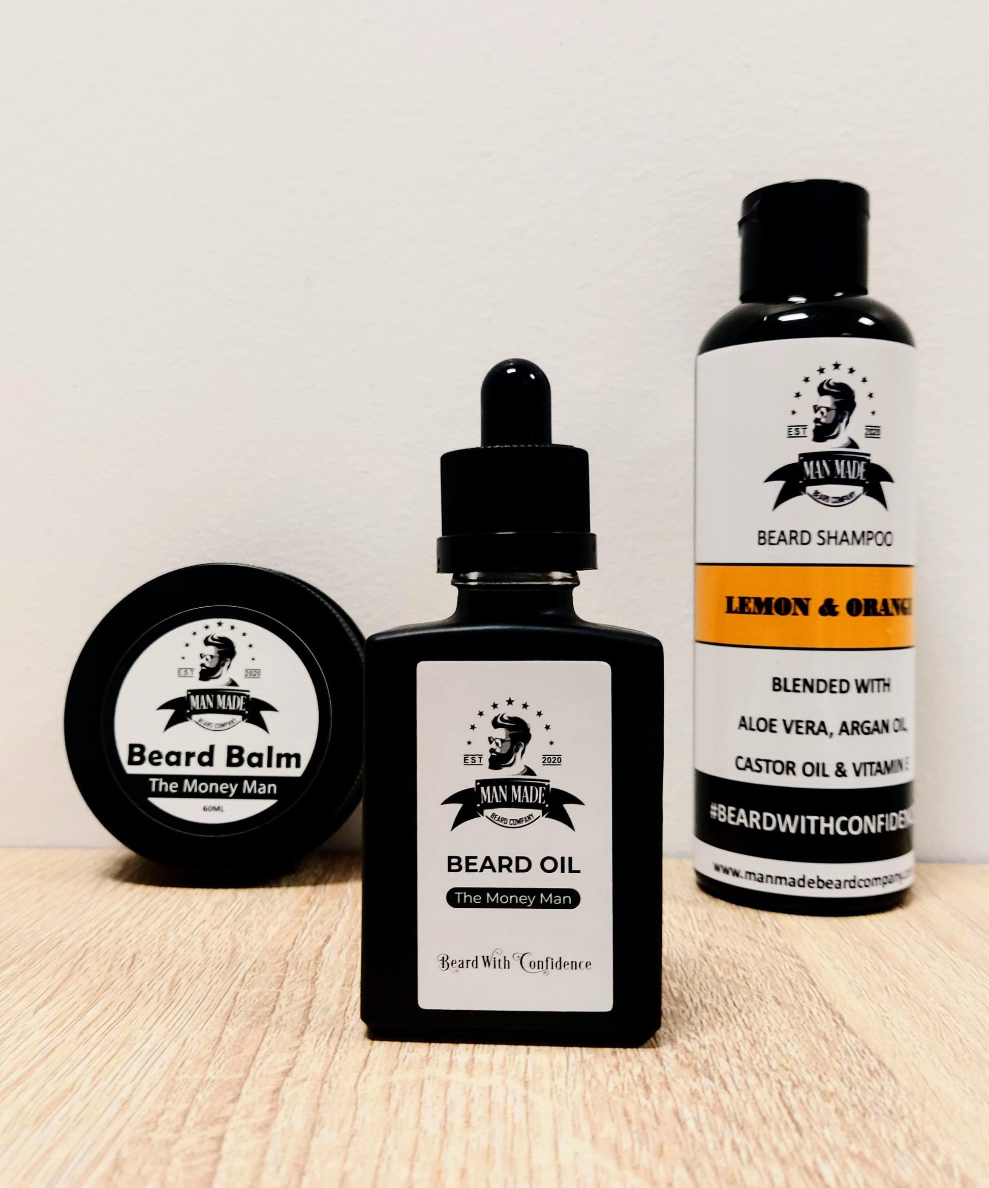 3 in 1 beard combo - Beard Wash, Beard Balm & Beard Oil