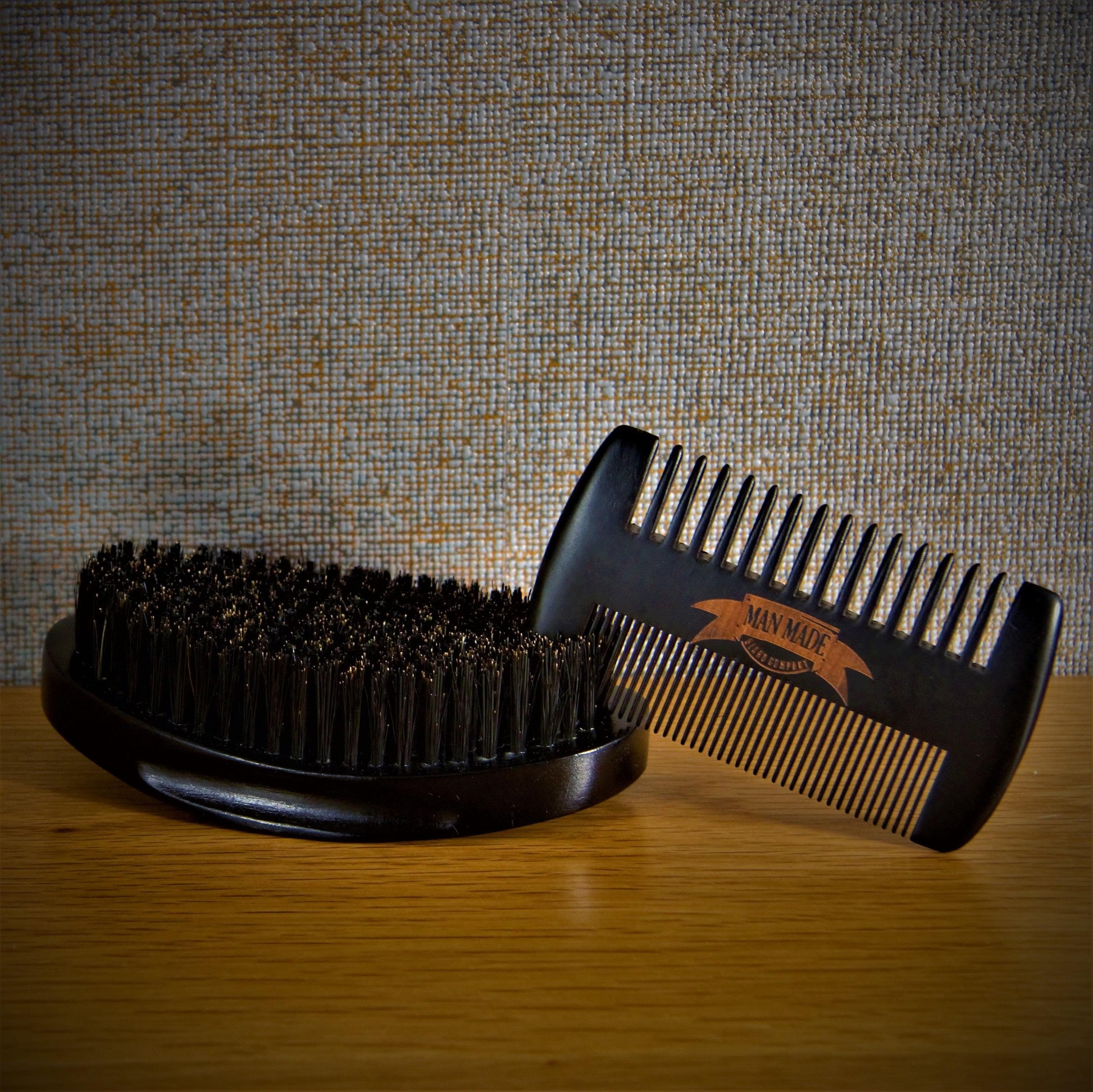 Mens Beard Brush & Comb