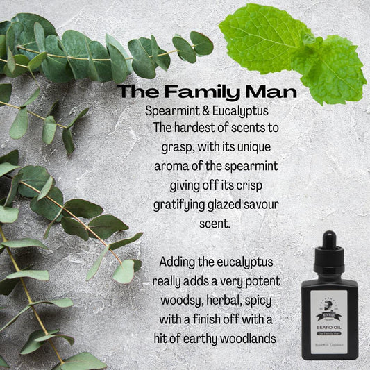 Family Man Beard Oil Combines Spearmint & Eucalyptus Oil